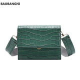 Summer Lady Shoulder Handbags Small Stone Pattern Female Totes for Women