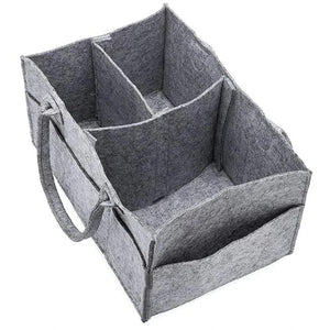 Portable Baby Diaper Organizer Handbag Felt Nursery Storage Basket