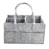 Portable Baby Diaper Organizer Handbag Felt Nursery Storage Basket