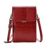 Crocodile Pattern Mini Phone Bag Wallet Purse