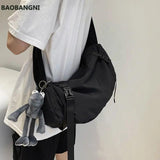 Japanese Nylon Sling Bag Large Capacity Shoulder Handbag