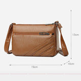 Vintage Shoulder Bag Soft PU Leather Messenger Bag