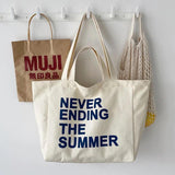 Women's Canvas Tote Bag Shoulder Schoolbag