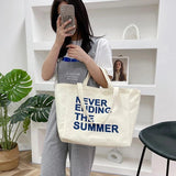 Women's Canvas Tote Bag Shoulder Schoolbag