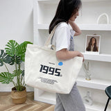 Women's Canvas Tote Bag Shoulder Schoolbag