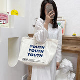 Women's Canvas Tote Bag Shoulder Schoolbag
