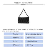 Women Shoulder Bag Plaid Bagcrossbody Chain High-Quality Handbag
