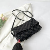 Women Shoulder Bag Plaid Bagcrossbody Chain High-Quality Handbag