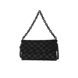 Women Shoulder Bag Plaid Bagcrossbody Chain High-Quality Handbag