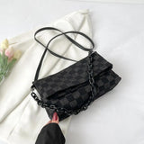 Women Shoulder Bag Plaid Bagcrossbody Chain High-Quality Handbag