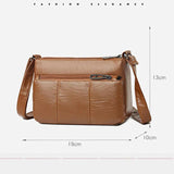 Vintage Crossbody Bags for Women Soft PU Leather Handbag Lady Messenger
