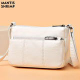 Vintage Crossbody Bags for Women Soft PU Leather Handbag Lady Messenger