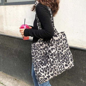Canvas Handbag for Girls Ladies Large Capacity Women Tote Bag With Zipper