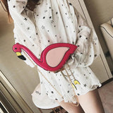 Girls Flamingo Shape Purse Satchel Crossbody Shoulder Bag Messenger Handbag