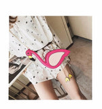 Girls Flamingo Shape Purse Satchel Crossbody Shoulder Bag Messenger Handbag