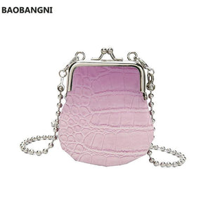 Stone Pattern PU Mini Shoulder Bag Women Lipstick Crossbody Bags