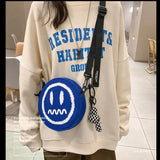 Ugly Japanese Couple Crossbody Small Round Bag Girl