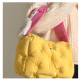 Winter High Faux Fur Women's Handbag Soft Plush Shoulder Bag Female Tote