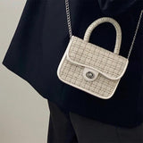 Retro Chain Crossbody Bag Small Square Shoulder Purse