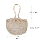 5Pcs Cotton String Shopping Bags Reusable Washable Fruit Vegetable Storage Mesh