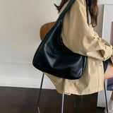 Vintage Soft Leather Shoulder Bag for Ladies Women's Tote Purse