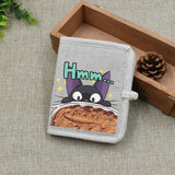 KiKis Linen Vintage Cartoon Wallet for Girls