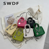Mini PU Leather Shoulder Crossbody Bags for Women Chain Handbags Purses