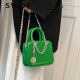 Mini PU Leather Shoulder Crossbody Bags for Women Chain Handbags Purses