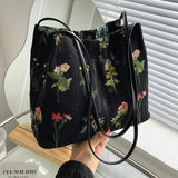 Large Flowers Tote Bag Handbag for Women
