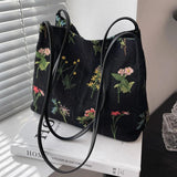 Large Flowers Tote Bag Handbag for Women