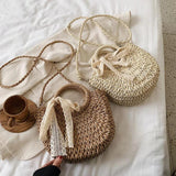 Small Straw Shoulder Bag Lady Handbag Joker