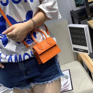Small Crossbody Bag Women PU Leather Handbag Mini Chain Shoulder Messenger