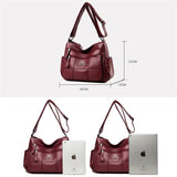 Leather Sac Handbags Women Bags Shoulder Crossbody Hand Bags for Women Purses