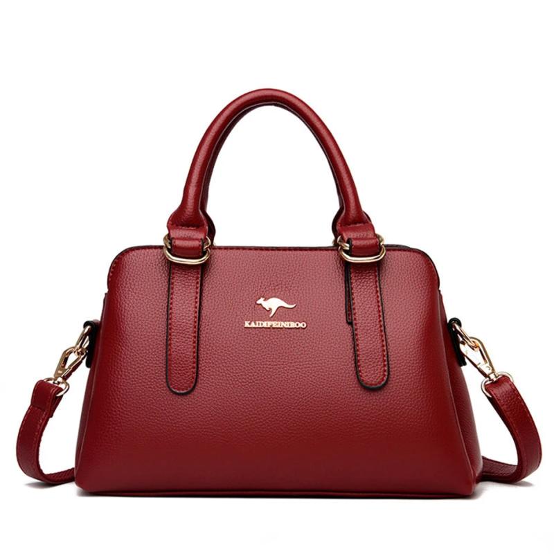 3-Layer Women Handbags High Leather Shoulder Crossbody Tote Bag