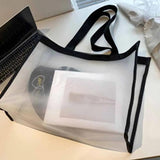 Summer Ins Women Bag Transparent Shoulder Tote Large-capacity Handbag