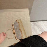 Diamond-Studded Tassel Evening Bags Wedding Purse