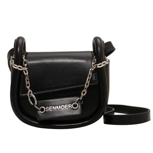 Small Casual Ladies Saddle Shoulder Purses Chains Mini Women Purses and Handbags