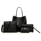 Women 4Pcs/Set Handbags OL Tote/Messenger Bag Crossbody Bag