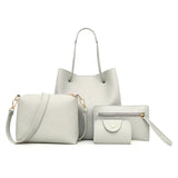 Women 4Pcs/Set Handbags OL Tote/Messenger Bag Crossbody Bag
