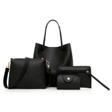 Women 4Pcs/Set Handbags OL Tote/Messenger Bag Crossbody Bag
