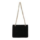 Velvet Shoulder Bag Chain Handbag for Women