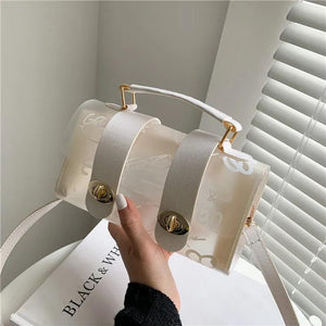 PVC Transparent Graffiti Messenger Female Bag Crossbody Bags