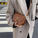Retro Shoulder Bags Solid Crossbody Women's Bags Large Capacity Handbags