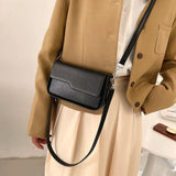 PU Leather Shoulder Bags Women Texture Office Lady Crossbody Flap Bag