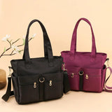 Women's Tote Shoulder Messenger Bag Ladies Top-Handle Casual Crossbody
