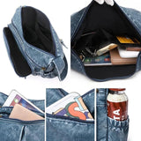 Vintage Leather Shoulder Bag Crossbody Messenger Pack