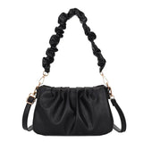 Pleated Cloud Bag Texture Messenger Bag Female Niche Joker
