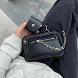 Crescent Underarm Bag Women Solid Zipper Female Handbag Shoulder Bag