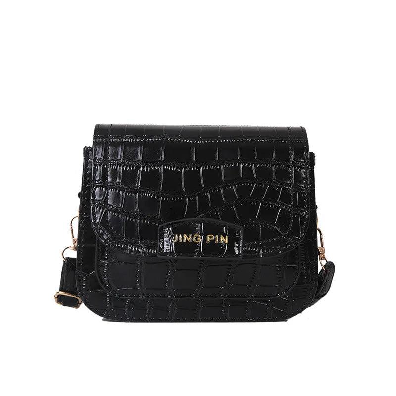 Chain Crossbody Bag Small Square Leather Shoulder Handbag