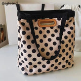 Women Shoulder Bags Dot Underarm Totes Ladies All-match Large Capacity Nylon Bag